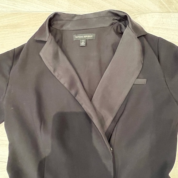 Banana Republic Black Tuxedo Jumpsuit - Picture 1 of 6